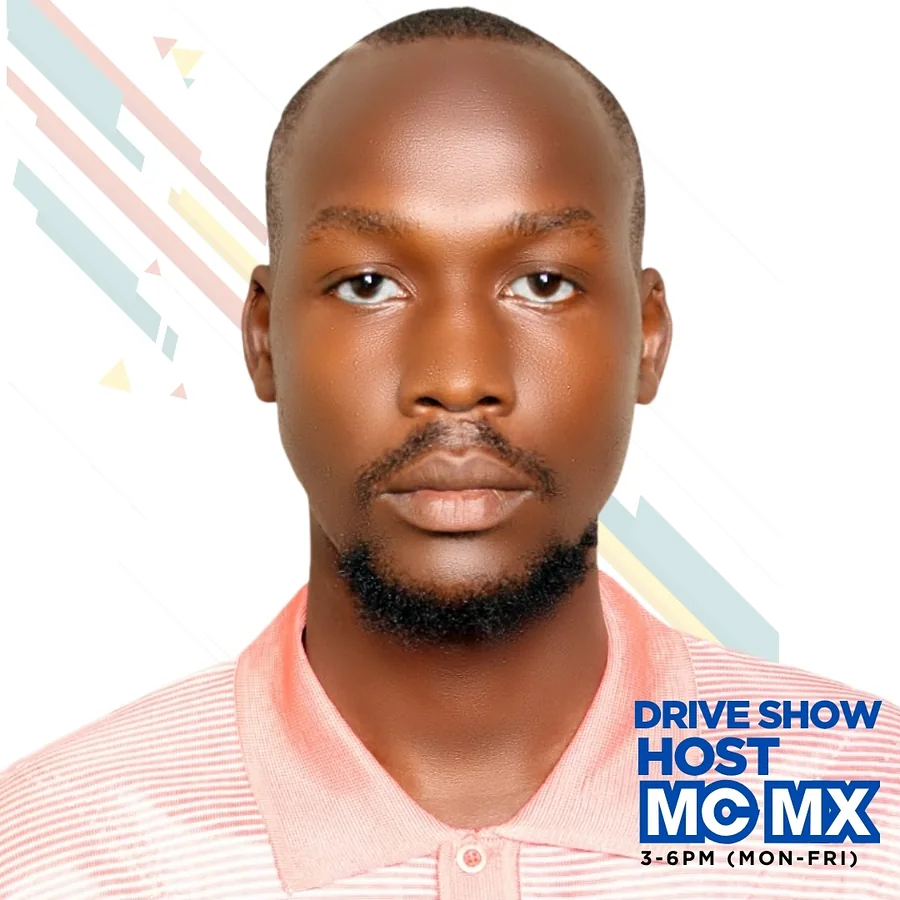 Drive Show poster with host MC MX, Monday to Friday, 3 to 6 PM
