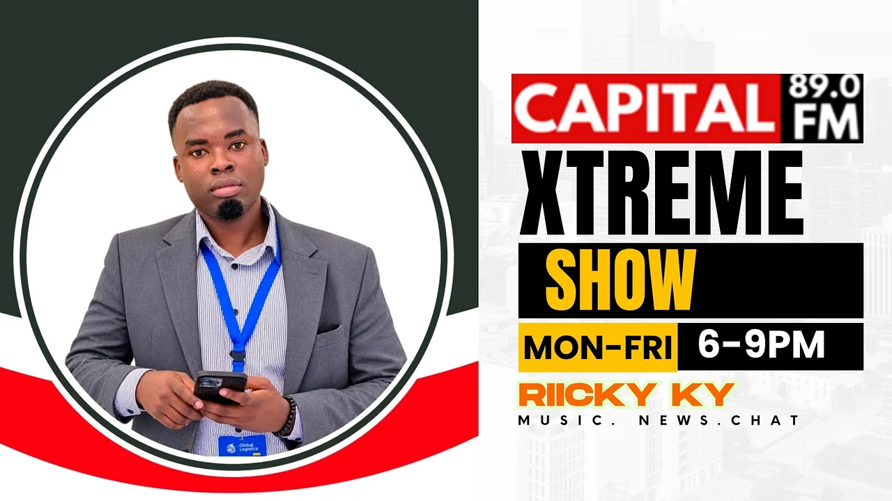 Xtreme Show poster with host Riicky Ky, Monday to Friday, 6 to 9 PM